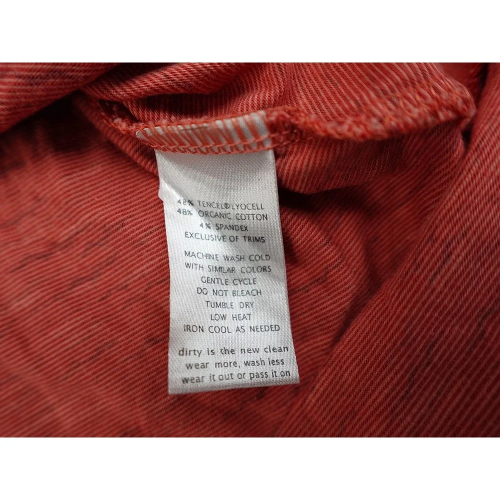 Toad&Co Rosemarie Dress Womens XS Coral Red Excellent Eco-Friendly V-Neck Stripe